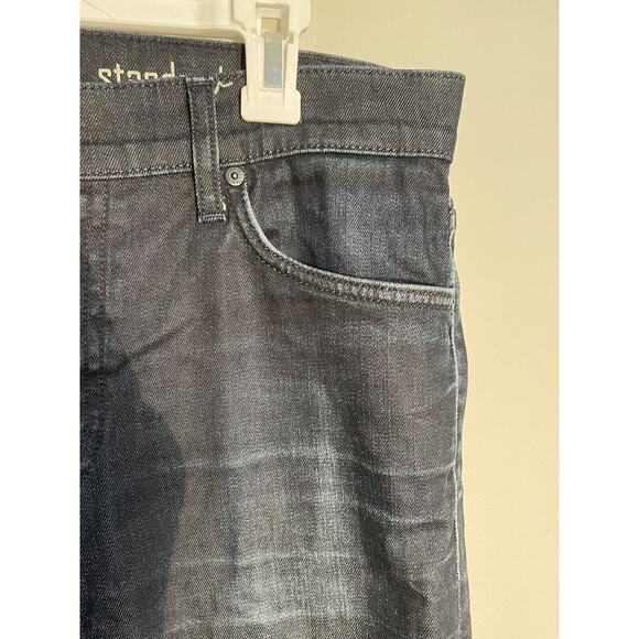 7 for All Mankind Standard Button Fly Men’s Size 33 Dark Wash Straight Leg - Picture 5 of 13